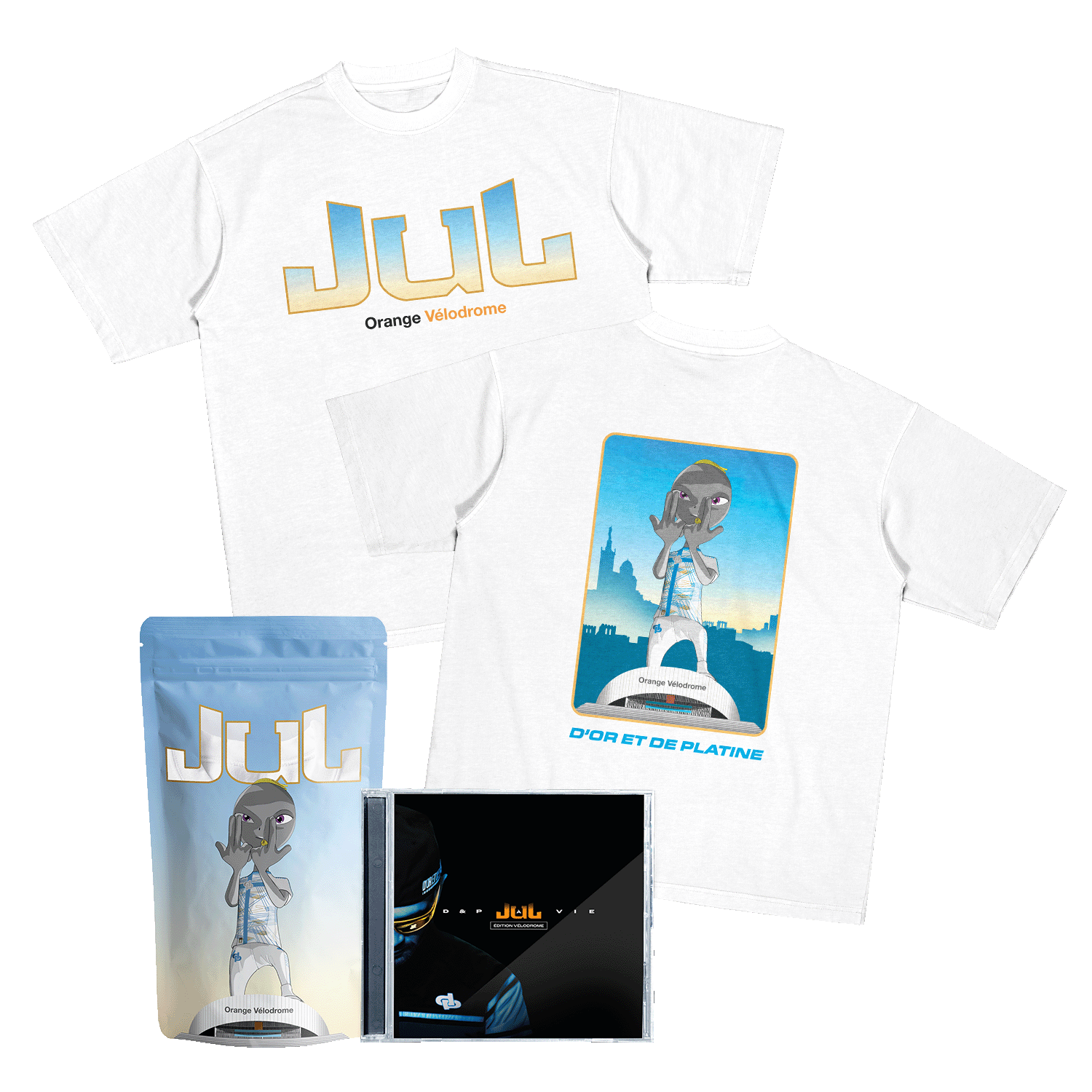 BOX T-SHIRT + CD - D&P À VIE (ÉDITION VÉLODROME)